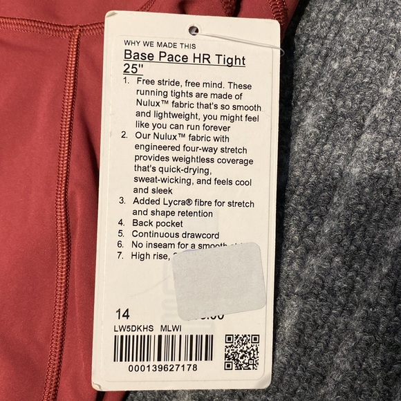 Base pace HR tight 25” - Picture 2 of 2